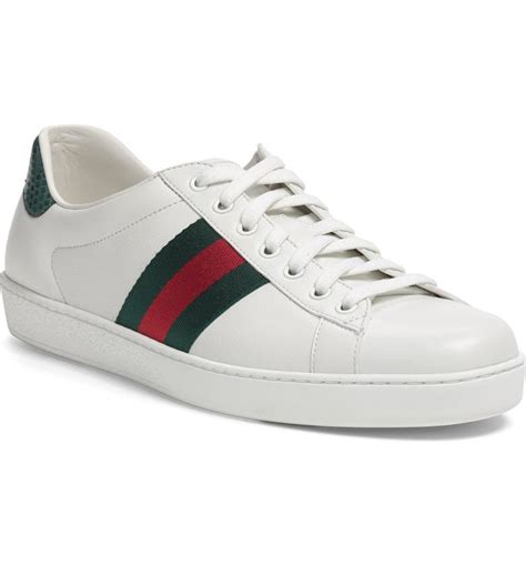 ace gucci signature sneaker white|Gucci ace sneakers price.